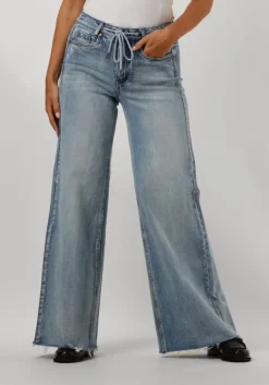 blauwe my essential wardrobe wijde broek dangomw 144 xwide