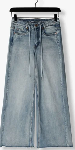 blauwe my essential wardrobe wijde broek dangomw 144 xwide