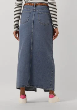 blauwe neo noir maxirok frankie d skirt po