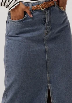 blauwe neo noir maxirok frankie d skirt po