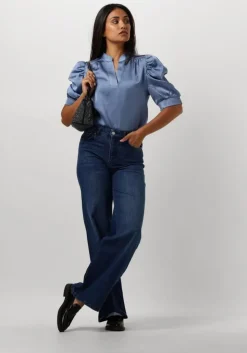 blauwe neo noir wide jeans carla denim pants