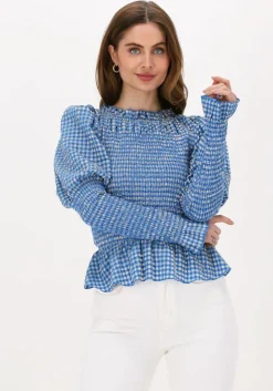 blauwe notes du nord top cheryl blouse