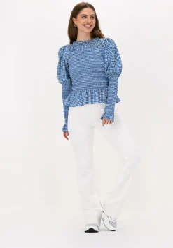 blauwe notes du nord top cheryl blouse