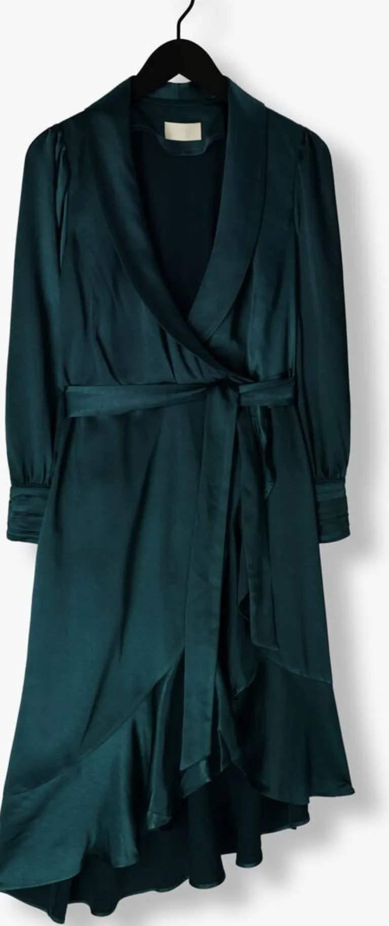 NOTRE-V e midi jurk nv-dorissa satin dress>DAMES Jurken