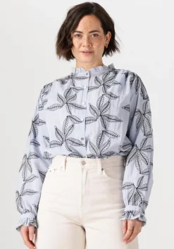 blauwe nukus blouses jenna blouse embroidery