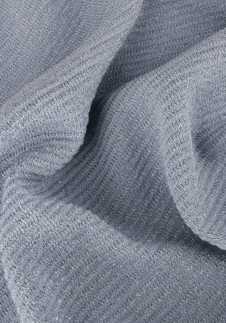 blauwe nukus top batwing pullover lurex