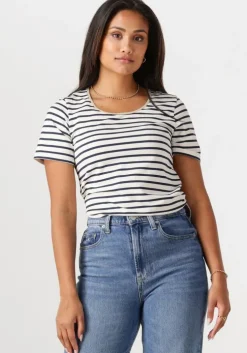 blauwe nukus t-shirt tirza top stripe