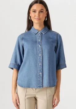 OBJECT e blouses objframe 2/4 re denim top>DAMES Blouses