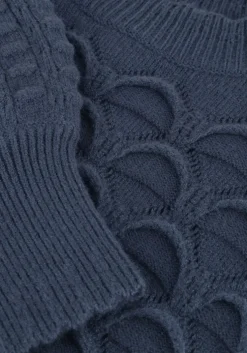 blauwe object trui objsida knit l/s re pullover