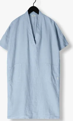 blauwe penn & ink midi jurk s24z665ltd