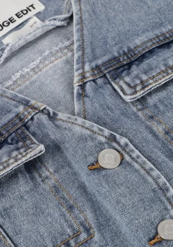 blauwe rouge edit gilet roujolie denim waistcoat