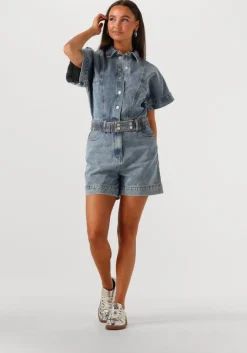 ROUGE EDIT e playsuits roujolie 2/4 denim playsuit><noscript><img width=