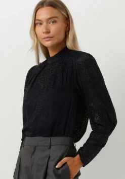 SCOTCH & SODA e blouses mock neck top with open back detail>DAMES Blouses