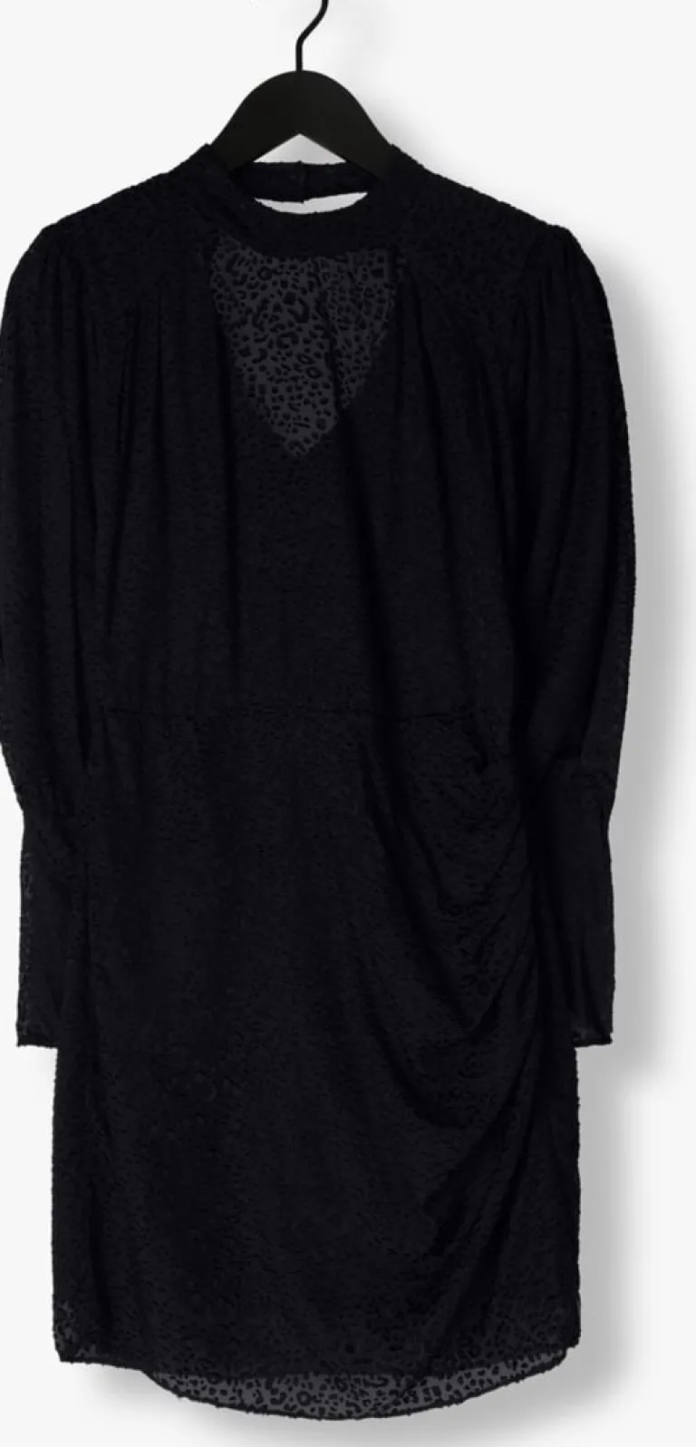 SCOTCH & SODA e mini jurk mock neck mini dress with open back detail>DAMES Jurken