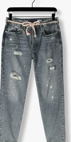 blauwe scotch & soda wide jeans the buzz slim boyfriend jeans - all tied up