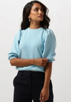 blauwe selected femme top slftenny 3/4 sweat top