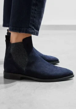 blauwe stefano lauran enkellaarsjes s3289