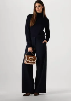 blauwe summum pantalon trousers viscose blend stretch