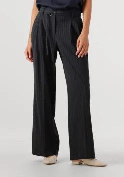 SUMMUM e pantalon trousers wide pinstripe>DAMES Broeken