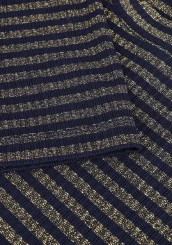 SUMMUM e top shortsleeve top lurex rib stripe><noscript><img width=