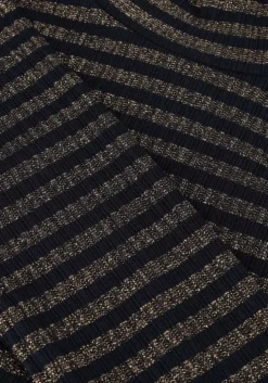 blauwe summum tops & t-shirts turtle neck top lurex rib stripe