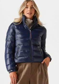TOMMY HILFIGER e gewatteerde jas lw down feminine gloss jacket>DAMES Jassen