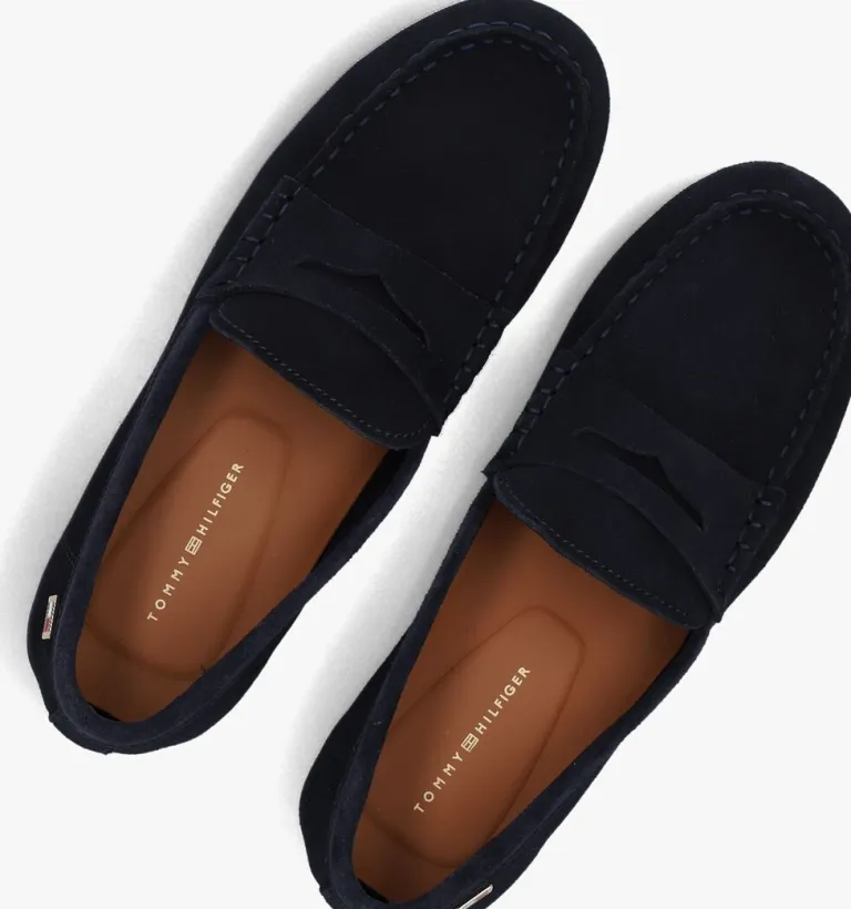 TOMMY HILFIGER e loafers flag soft suede drive>DAMES Loafers