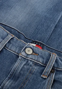 blauwe tommy jeans straight leg jeans layla hr slim str bi0134