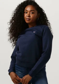TOMMY JEANS e sweater tjw regular fleece c neck>DAMES Truien & Vesten