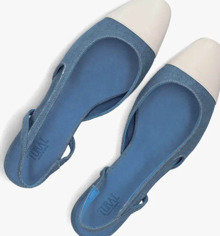 blauwe toral slingbacks luisa