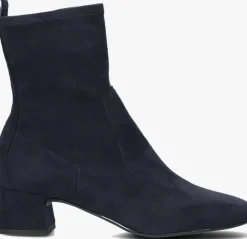 blauwe unisa enkellaarsjes lemico