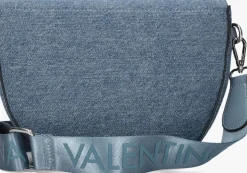 blauwe valentino bags schoudertas bigs denim flap bag