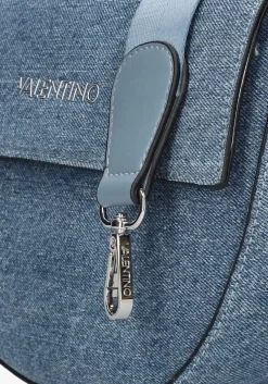 blauwe valentino bags schoudertas bigs denim flap bag