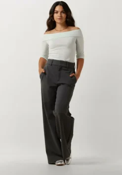 blauwe vanilia top viscose off shoulder ssl