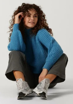 blauwe y.a.s. coltrui yasultra ls high neck knit pullover