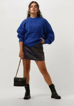 blauwe y.a.s. trui yassulla ls knit pullover