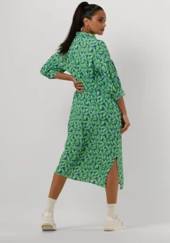 blauwe ydence midi jurk dress palmer