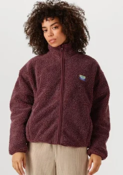 bordeaux american vintage faux fur jas hoktown woman