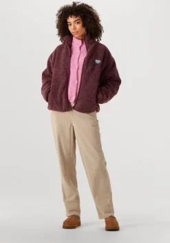 bordeaux american vintage faux fur jas hoktown woman