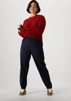 bordeaux co'couture trui coraliecc crop rib o-knit