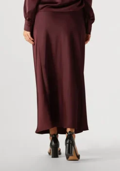 bordeaux neo noir maxirok vicky heavy sateen skirt