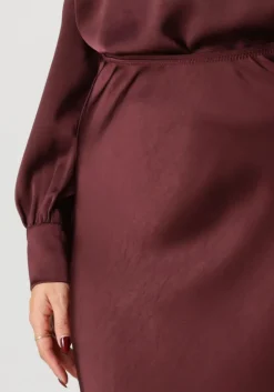 bordeaux neo noir maxirok vicky heavy sateen skirt