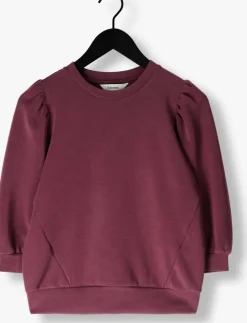 bordeaux selected femme t-shirt slftenny 3/4 sweat top