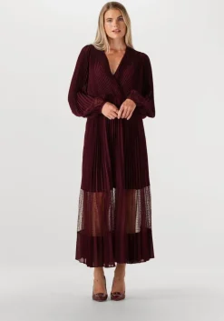 bordeaux twinset milano maxi jurk 252tp2641