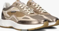 bronskleurig floris van bommel lage sneakers sfw-10101