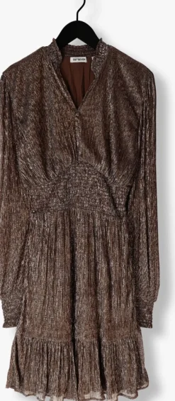 EST'SEVEN bronzen est'seven midi jurk st trpz dress><noscript><img width=