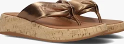 FITFLOP bronzen teenslippers hn3>DAMES Slippers