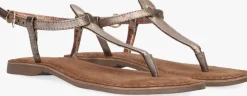 LAZAMANI bronzen platte sandalen 75.422>DAMES Sandalen