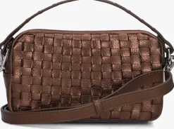 NÚNOO bronzen núnoo schoudertas lyra metallic>DAMES Schoudertassen