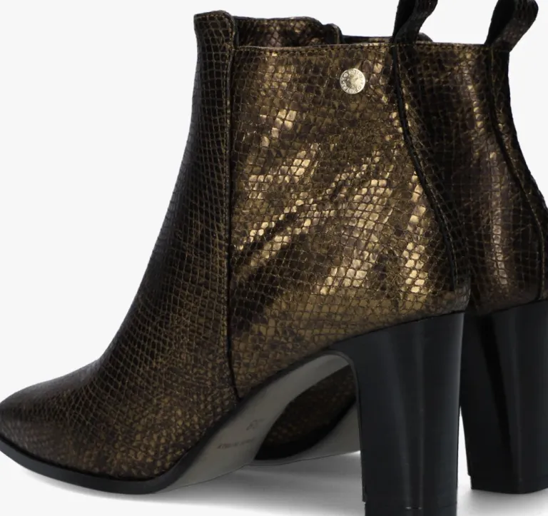 NOTRE-V bronzen enkellaarsjes 4838>DAMES Enkellaarsjes